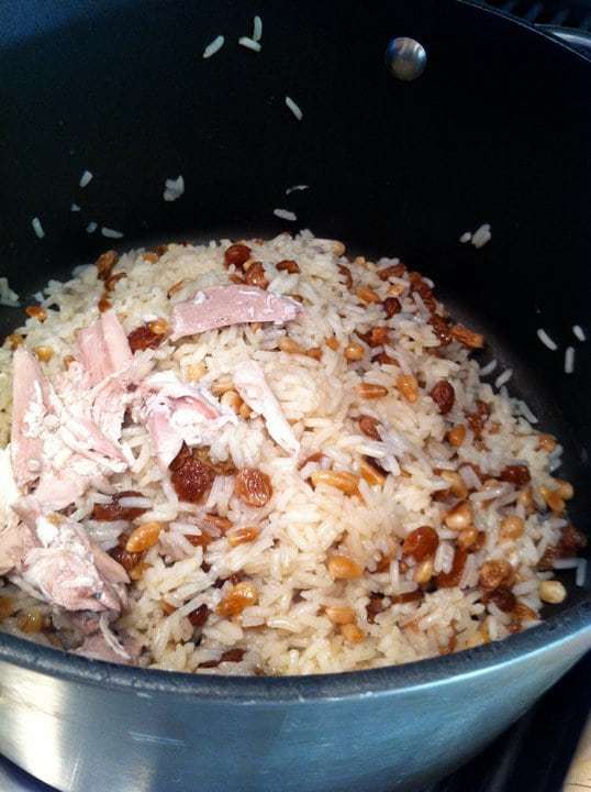 Cook Rice with Sultanas