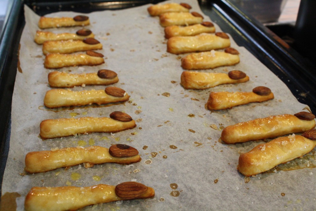 Golden pretzel fingers
