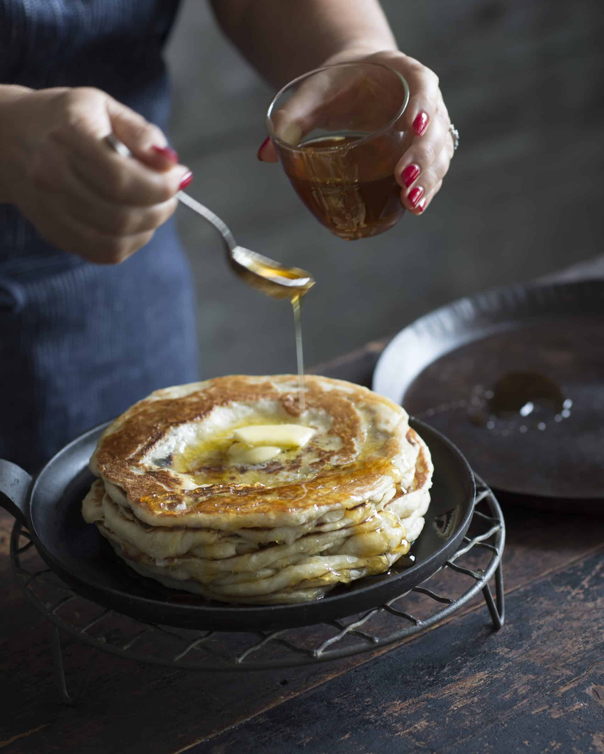 mufelta yeasted stacked pancakes moroccan sephardi jewish dish for mimouna