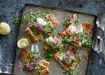 Quinoa Herb Salad with Salmon